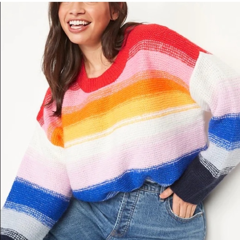 OLD NAVY RAINBOW 🌈 KNIT SWEATER